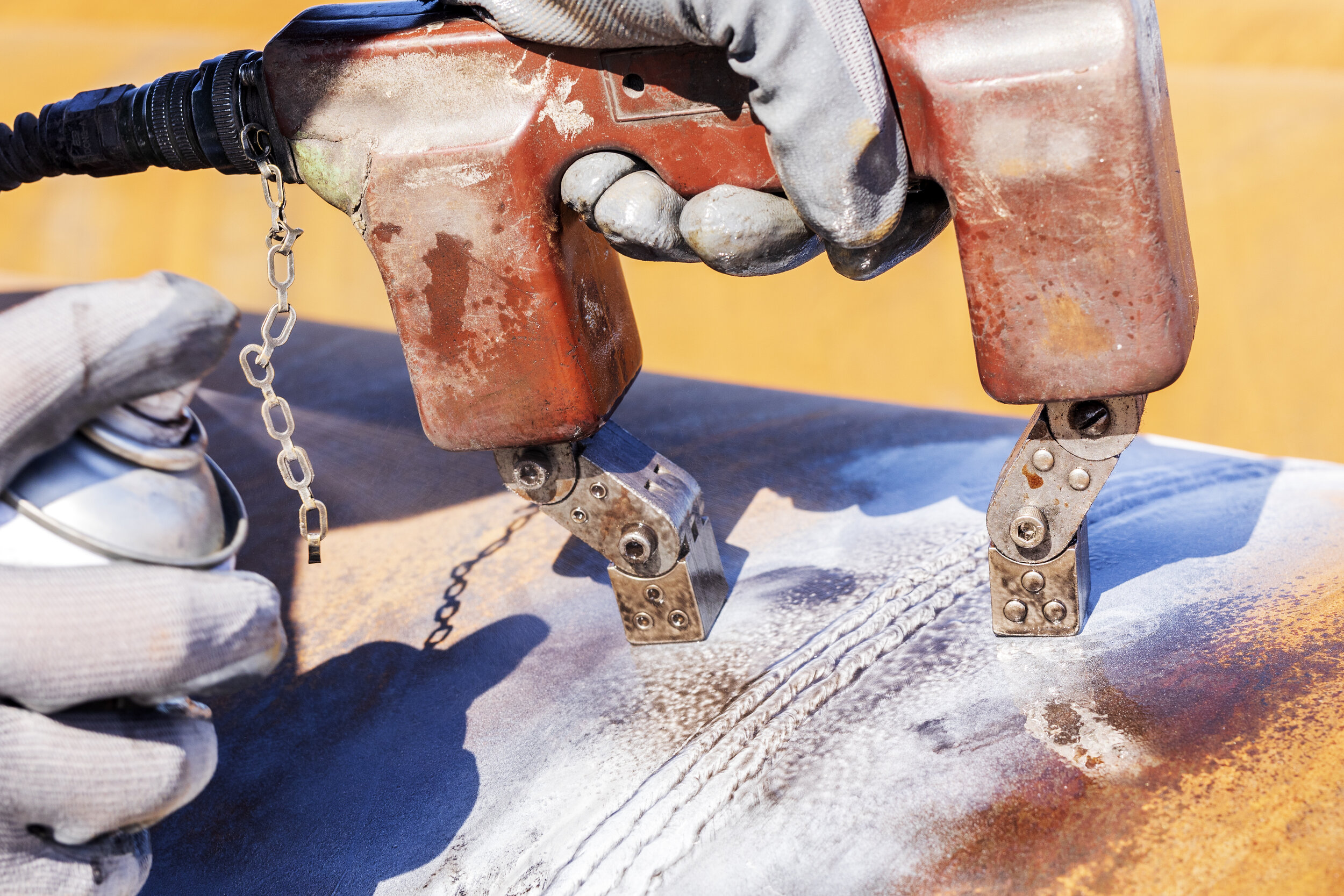 Magnetic particle testing (MPT), or magnetic particle inspection, is a non destructive examination (NDE) technique used to detect surface and slightly subsurface flaws in most ferromagnetic materials. Magnetic particle testing (MPT), or magnetic particle inspection, is a non destructive examination (NDE) technique used to detect surface and slightly subsurface flaws in most ferromagnetic materials.